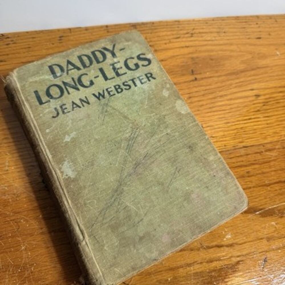Vtg Antique Weathers Daddy Long Legs Hardcover Book Prop Halloween 1912 AS IS